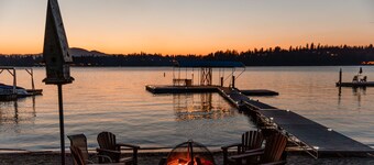 Stunning Luxury Waterfront Home—Private Beach, Fire Pit, Dock, Boat Slip, 8 Adults & 8 Kids!