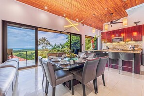Dining - Exotica-All Suite House & Killer Views. On-site Staff-Gated Community-Paved Road (Savegre de Aguirre)
