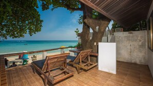 Bungalow, Beachfront | Terrace/patio - Long Beach Lodge (Koh Samui)