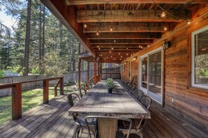 Outdoor dining - Lupine Luxury on the West Shore - Hot Tub - HOA Beach (Tahoe City)