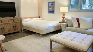 1 bedroom, iron/ironing board, travel crib, WiFi