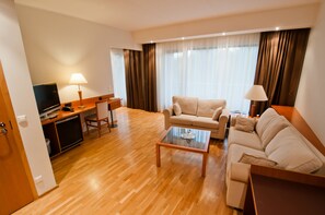 Superior Suite, Balcony (Sauna) | Living room | 26-inch flat-screen TV with cable channels, TV - Tervis Medical Spa Hotel (Parnu)