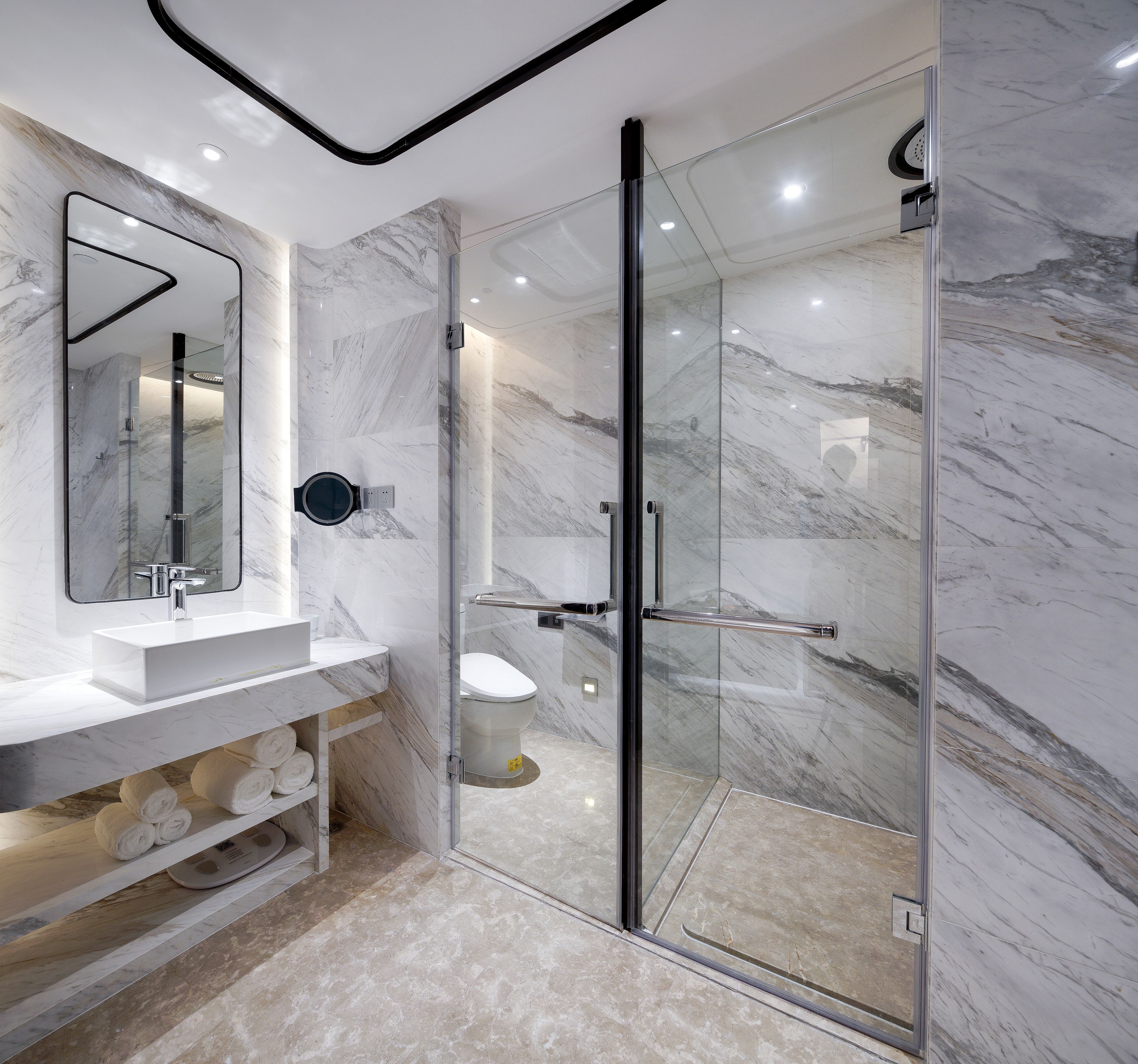 free toiletries, hair dryer, slippers, towels