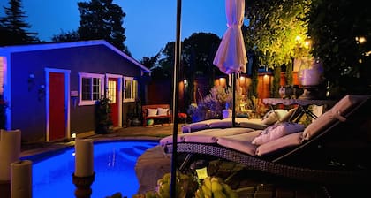Petaluma Wine Country relaxing get away w/salt water pool/ spa close to downtown