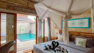 Villa, 2 chambres | 2 chambres, minibar, coffres-forts dans les chambres, bureau