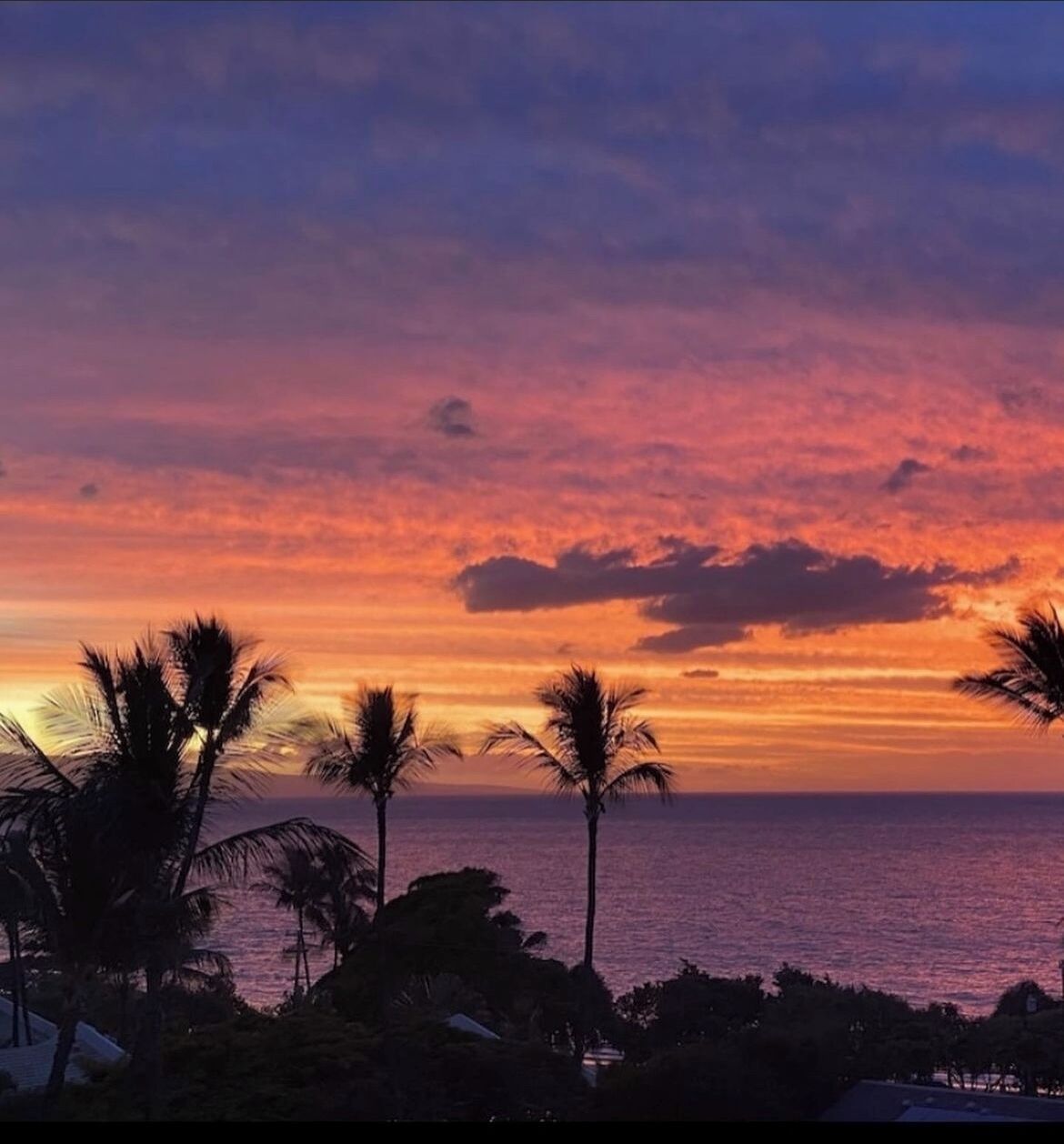 Amazing sunset from the lanai