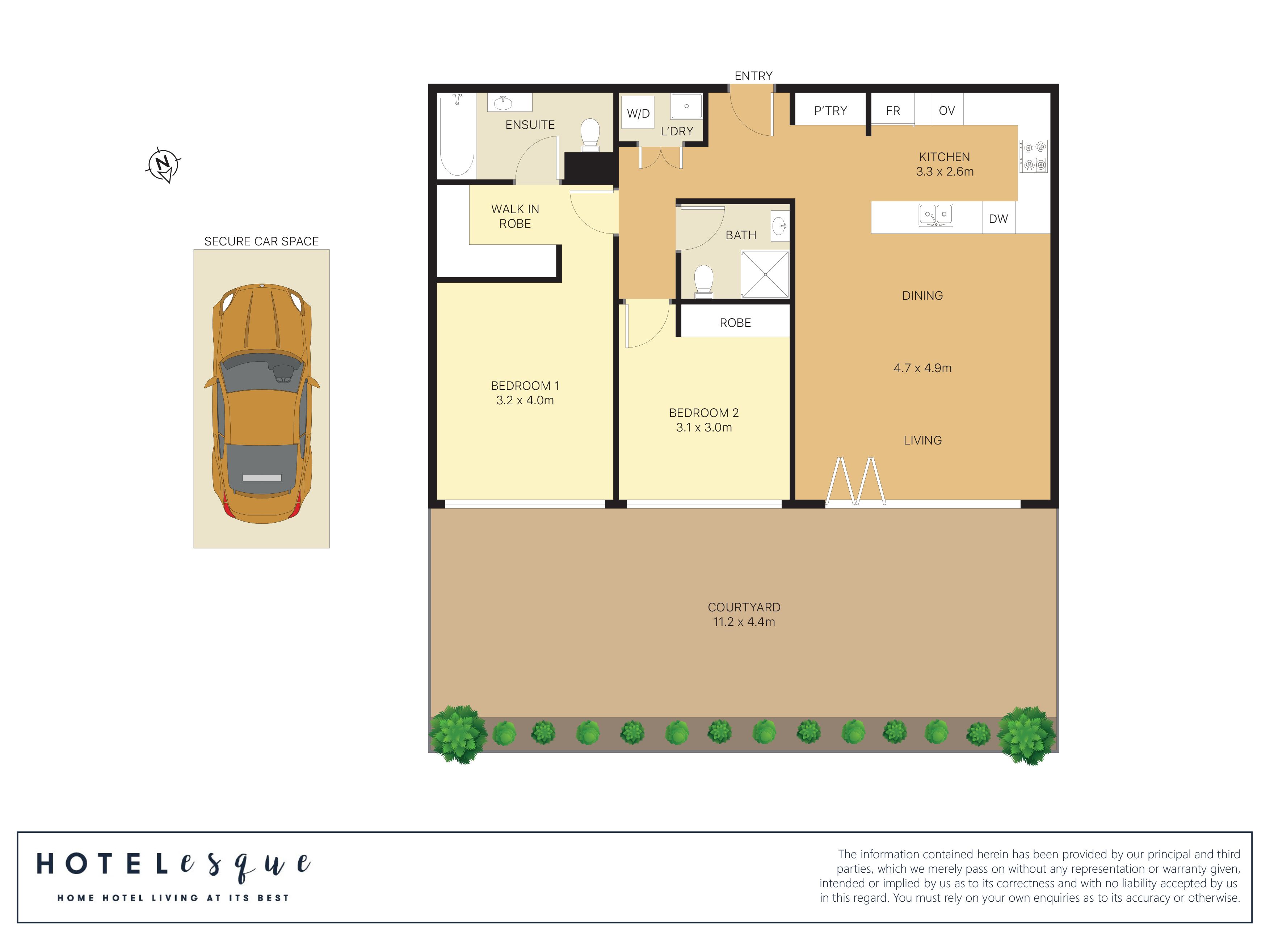 Modern apartment with Large Courtyard — image 4