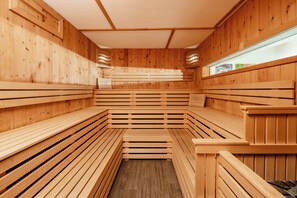 Un sauna, masajes