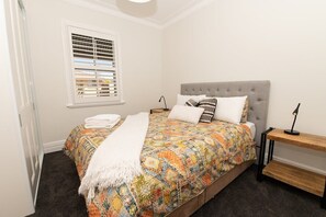 4 bedrooms, iron/ironing board, travel cot, WiFi