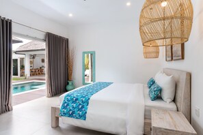 Villa exclusiva, 3 habitaciones | 3 habitaciones, caja de seguridad en la habitación y escritorio 