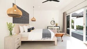 Villa exclusive, 3 chambres | 3 chambres, coffre-fort, bureau, fer et planche à repasser