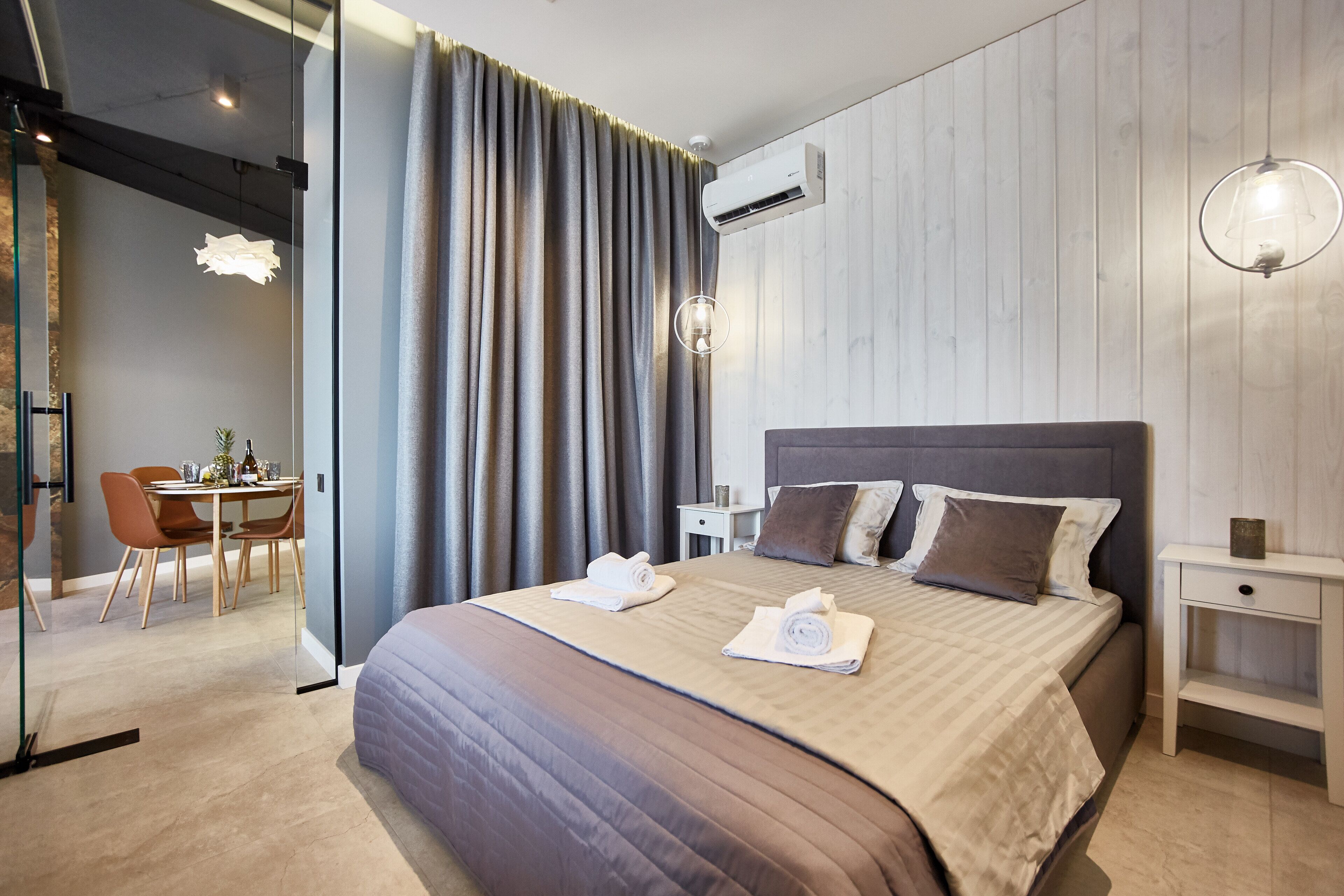 1 多间卧室、熨斗/熨衣板、WiFi、床单