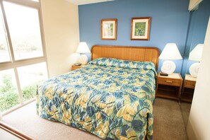 2 bedrooms, iron/ironing board, free Internet, bed sheets