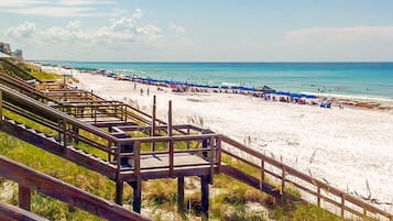 Vlak bij het strand