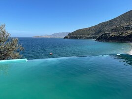 Playa privada, arena blanca