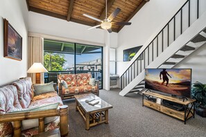 TV, DVD player, stereo