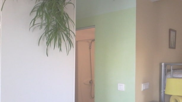 A bathroom with a shower, a toilet, and a sink. - rental in the heart of gerardmer (Gérardmer)