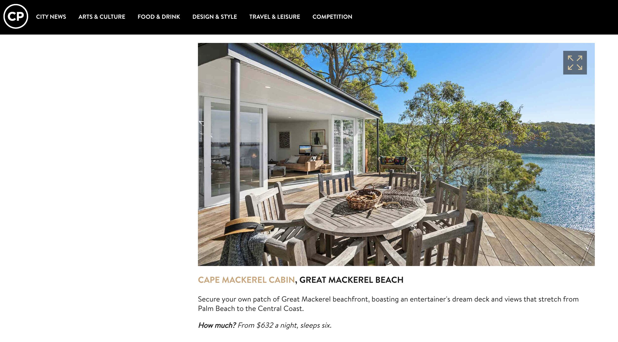 Great Mackerel Beach Cabin (Palm Beach and Pittwater Views) — image 2