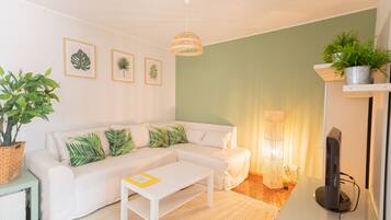 TV, lettore DVD, libri, impianto stereo