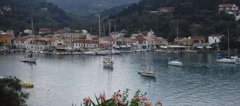 Cruise ship with crew.