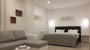 Deluxe-Apartment (incl. Cleaning Fee 29.90 EUR) | Schallisolierte Zimmer, kostenloses WLAN, Bettwäsche
