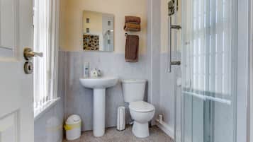 Double Room, Non Smoking, Refrigerator | Bathroom | Shower, hair dryer, towels, soap