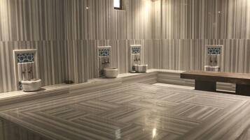 Turkish bath, aromatherapy, hot stone massages, Swedish massages