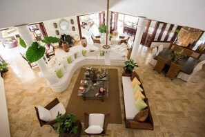 Villa, 5 Bedrooms (4.5 Bathrooms) | Living area | Flat-screen TV - 5BR 4.5BA Las Piñas CdC Villa by ASVR (La Romana)