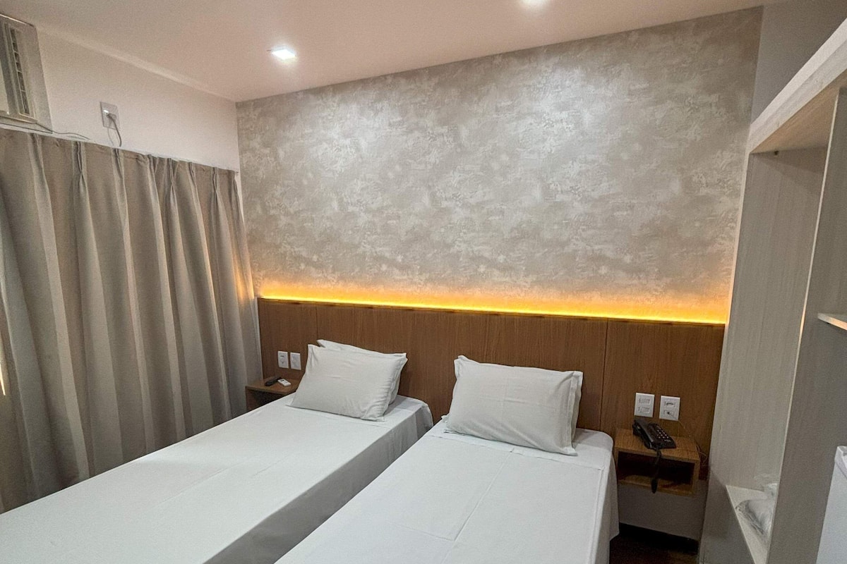 Hypo-allergenic bedding, minibar, blackout curtains