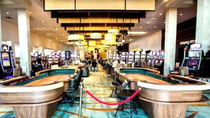 A spacious casino with multiple gaming tables and slot machines. - Best of Bimini - Oceanview - 2 Bedroom / 2 Bath (Bimini)