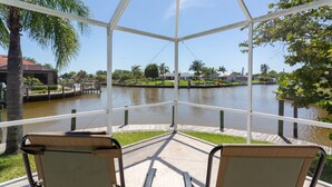 Balcony - Villa on Water with Pool and Docks (Cape Coral)