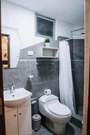 Apartment, 2 Schlafzimmer | Badezimmer | Dusche, Haartrockner, Handtücher, Seife