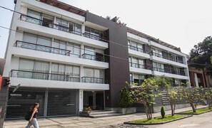 Voorkant van accommodatie