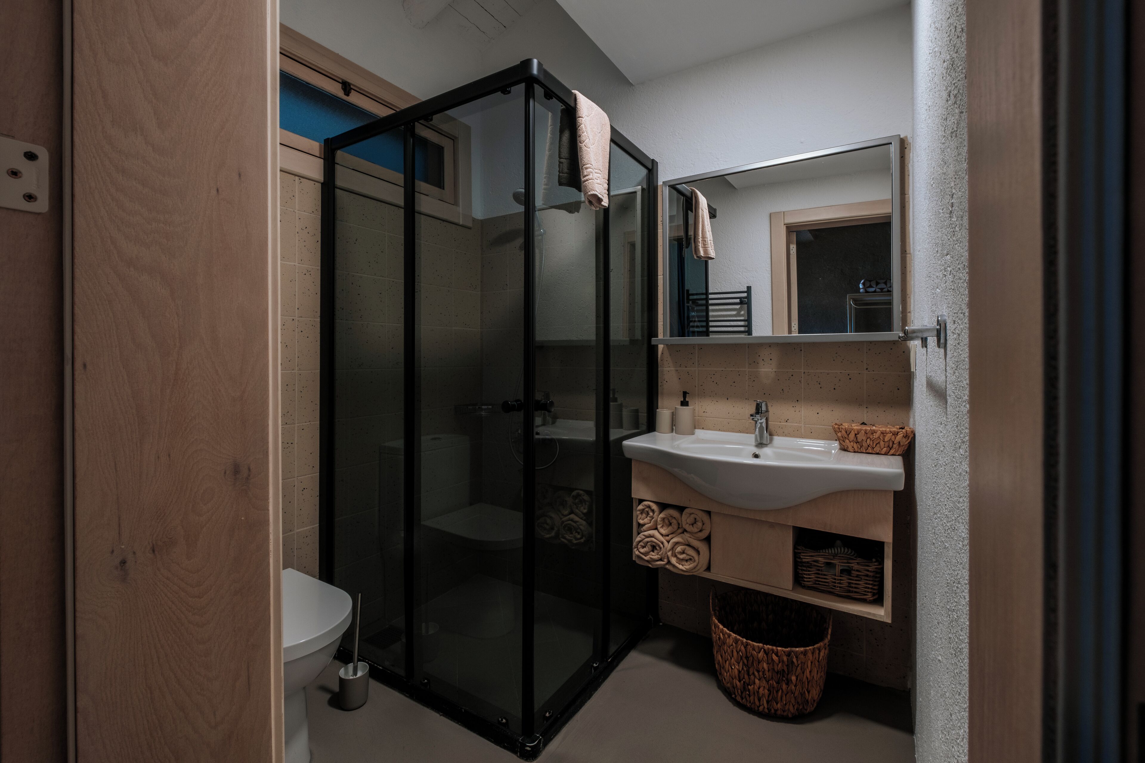 room | bathroom | eco-friendly toiletries, hair dryer, slippers, towels