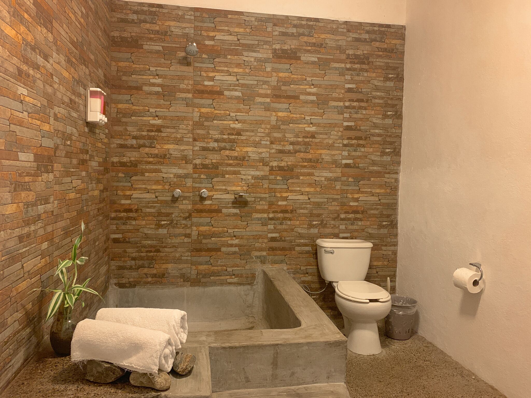 ocean front villa | bathroom shower