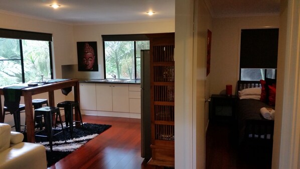 Iron/ironing board, Internet, bed sheets - Alaya Ascend  |  Ubud 1-bedroom Bungalow |  Sunshine Coast Retreat (Eudlo)