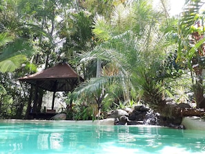 Indoor pool, outdoor pool