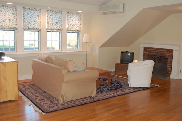 The Sailor's Loft has gorgeous views of Bristol Harbor.