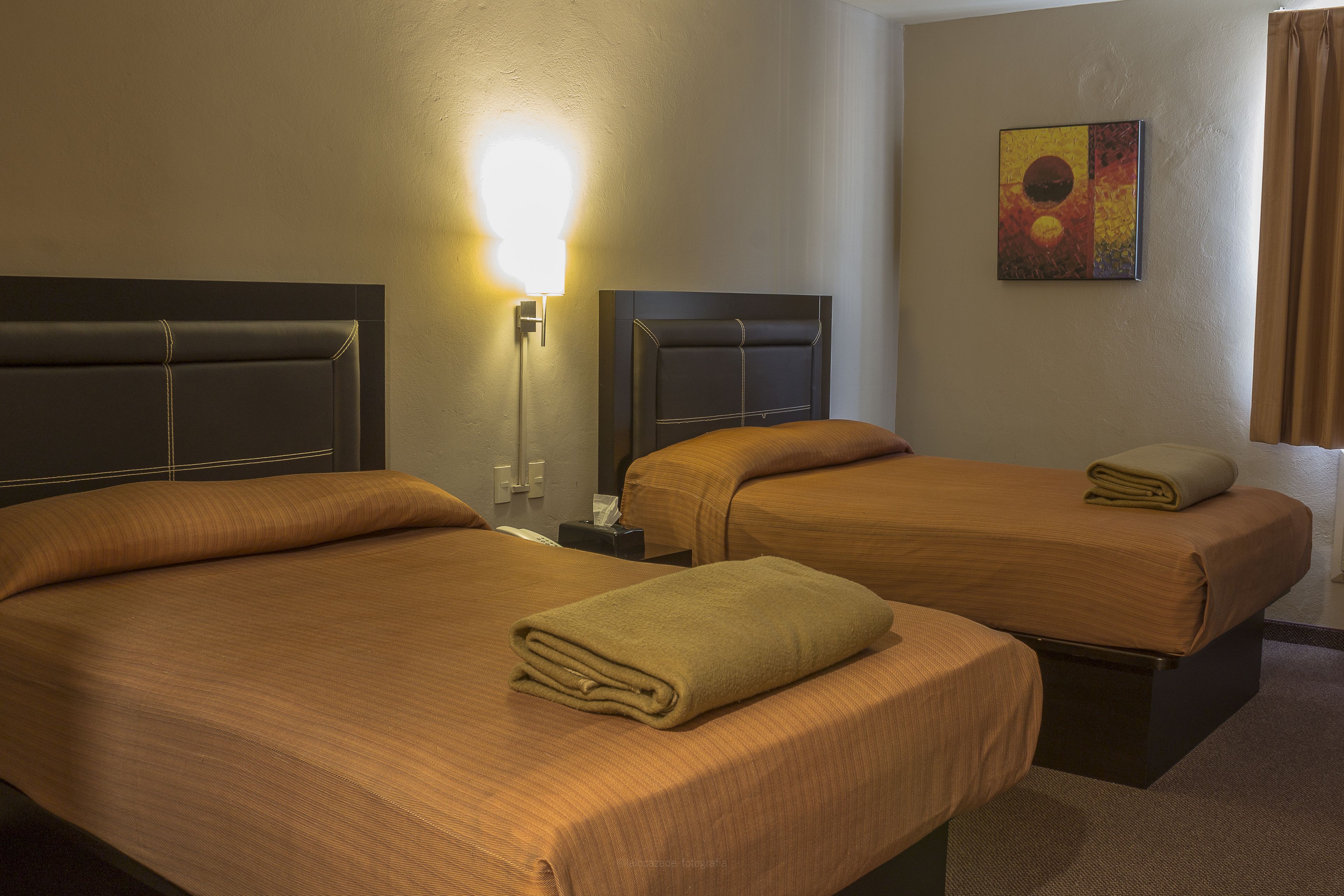 comfort room, 2 double beds | 1 bedroom, desk, laptop workspace, blackout curtains