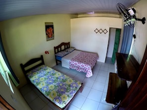 Basic Cabin, River View | Blackout drapes, bed sheets