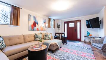 Smart TV, video games, DVD player, books