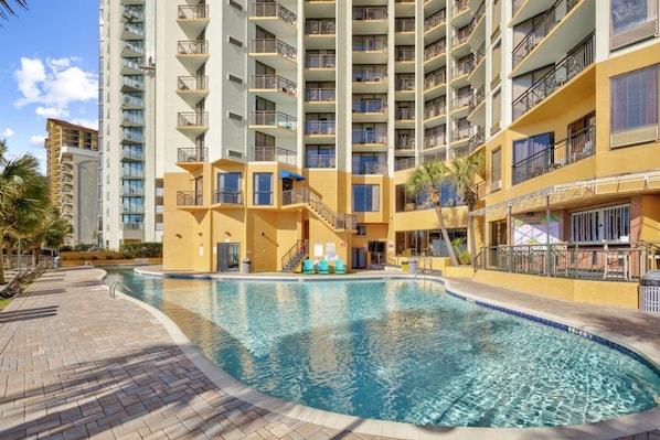 Indoor pool, a heated pool