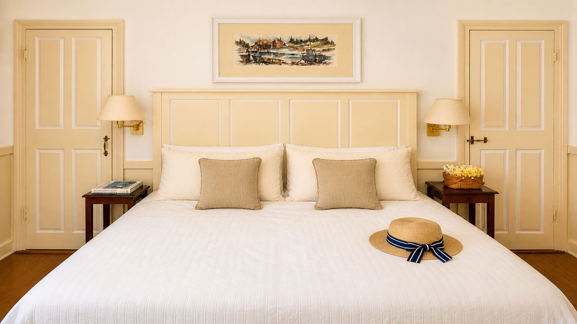 Kamar Premium, 1 kamar tidur, kamar mandi pribadi, pemandangan kebun | Seprai Frette Italia, seprai premium, dan selimut bulu angsa