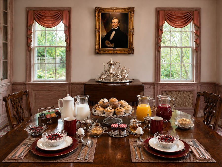 Free daily buffet breakfast