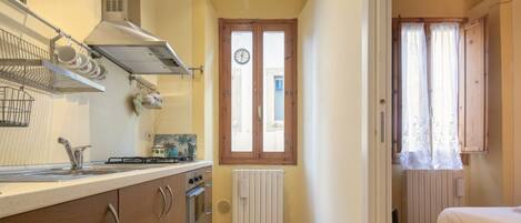 Fridge, oven, stovetop, toaster