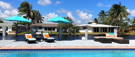 A heated pool