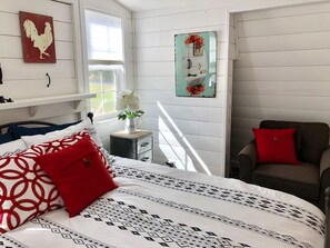 Soundproofing, iron/ironing board, travel cot, free WiFi