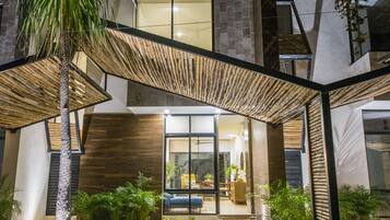 Front of property – evening/night