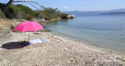 800m from beaches top of quiet villa, garden, balcony, parking and shops