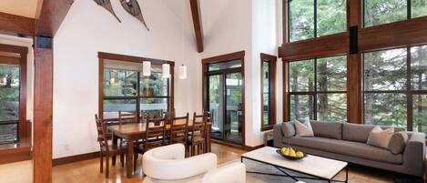 TV, fireplace, offices